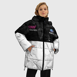Куртка зимняя женская SUBARU WRX STI спина Z, цвет: 3D-черный — фото 2