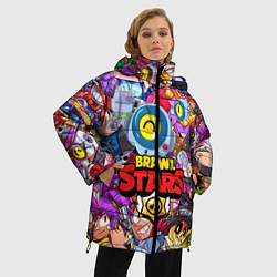 Куртка зимняя женская BRAWL STARS NANI, цвет: 3D-красный — фото 2
