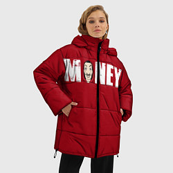 Куртка зимняя женская Money, цвет: 3D-светло-серый — фото 2