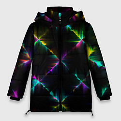 Куртка зимняя женская НЕОНОВАЯ ТЕКСТУРА, цвет: 3D-черный