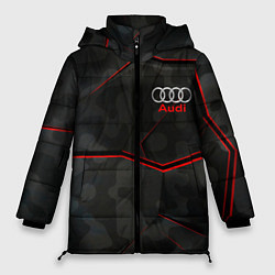 Куртка зимняя женская AUDI, цвет: 3D-черный