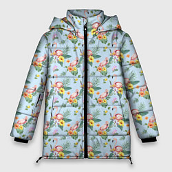 Куртка зимняя женская ФЛАМИНГО, цвет: 3D-черный