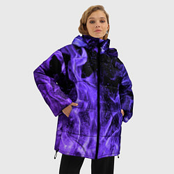 Куртка зимняя женская ОГОНЬ НЕОН, цвет: 3D-черный — фото 2