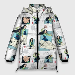 Куртка зимняя женская Mulan Pattern, цвет: 3D-черный