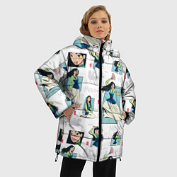 Куртка зимняя женская Mulan Pattern, цвет: 3D-черный — фото 2