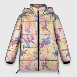 Куртка зимняя женская Fa Ping Pattern, цвет: 3D-черный