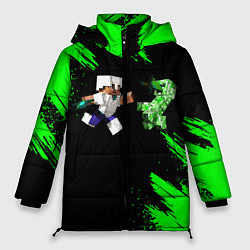 Куртка зимняя женская MINECRAFT, цвет: 3D-светло-серый