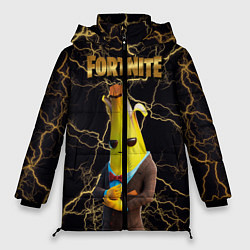 Куртка зимняя женская Peely Fortnite, цвет: 3D-черный