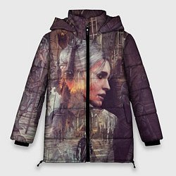 Куртка зимняя женская Ведьмак, цвет: 3D-черный