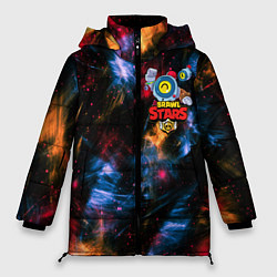 Куртка зимняя женская БРАВЛ СТАРС НАНИ, цвет: 3D-черный