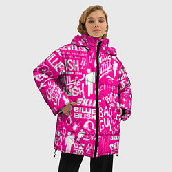 Куртка зимняя женская BILLIE EILISH БИЛЛИ АЙЛИШ, цвет: 3D-светло-серый — фото 2