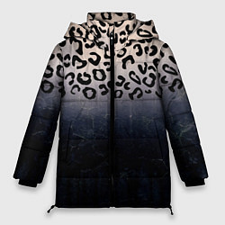 Куртка зимняя женская Животный принт, цвет: 3D-черный