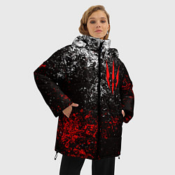 Куртка зимняя женская ВЕДЬМАК THE WITCHER, цвет: 3D-черный — фото 2