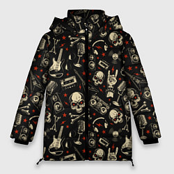 Куртка зимняя женская Heavy Metal, цвет: 3D-черный