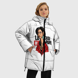 Куртка зимняя женская БУМАЖНЫЙ ДОМ, цвет: 3D-черный — фото 2