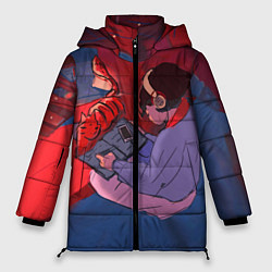 Куртка зимняя женская Коронавирус, цвет: 3D-черный