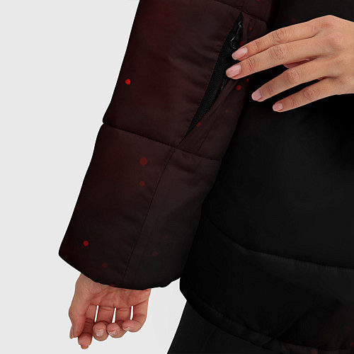 Женская зимняя куртка LIL PEEP ЛИЛ ПИП / 3D-Красный – фото 5
