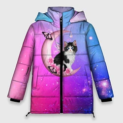 Женская зимняя куртка Котик На Луне