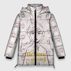 Куртка зимняя женская Холодное сердце, цвет: 3D-черный