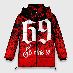 Куртка зимняя женская 6ix9ine, цвет: 3D-красный