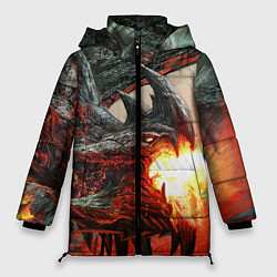 Куртка зимняя женская Дракон Z, цвет: 3D-светло-серый
