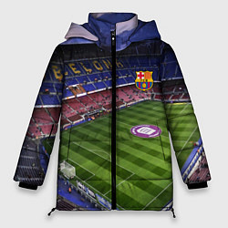 Куртка зимняя женская FC BARCELONA, цвет: 3D-красный