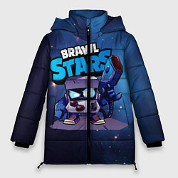 Куртка зимняя женская 8 bit blue brawl stars 8 бит, цвет: 3D-красный