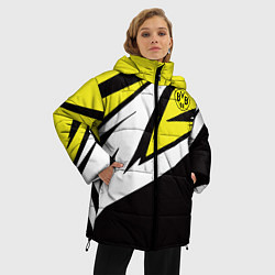 Куртка зимняя женская Borussia Dortmund, цвет: 3D-черный — фото 2