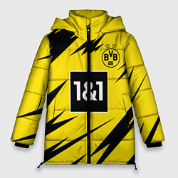 Куртка зимняя женская Reus Borussia Dortmund 20-21, цвет: 3D-черный