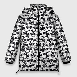 Куртка зимняя женская ПАНДЫ, цвет: 3D-светло-серый