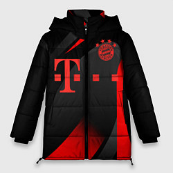 Куртка зимняя женская FC Bayern Munchen, цвет: 3D-красный