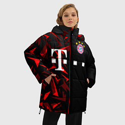 Куртка зимняя женская FC Bayern Munchen Форма, цвет: 3D-красный — фото 2