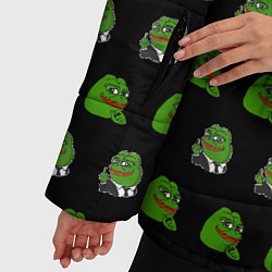 Куртка зимняя женская Frog Pepe, цвет: 3D-черный — фото 2