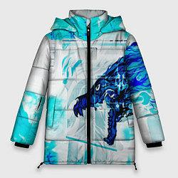Куртка зимняя женская CS GO HOWL ВОЙ, цвет: 3D-черный
