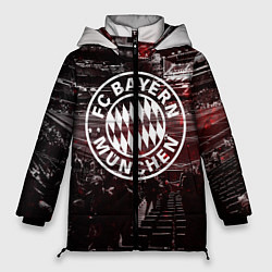 Куртка зимняя женская FC BAYERN MUNCHEN, цвет: 3D-черный