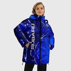 Куртка зимняя женская Subaru, цвет: 3D-черный — фото 2