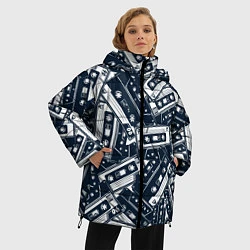 Куртка зимняя женская Retro pattern, цвет: 3D-черный — фото 2
