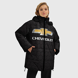 Куртка зимняя женская CHEVROLET, цвет: 3D-черный — фото 2