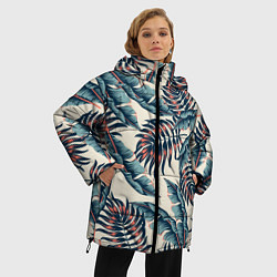 Куртка зимняя женская Тихие тропики, цвет: 3D-черный — фото 2