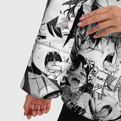 Куртка зимняя женская Ахегао Ahegao, цвет: 3D-черный — фото 2