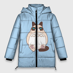 Куртка зимняя женская Тоторный кот, цвет: 3D-черный