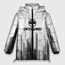 Куртка зимняя женская Cyberpunk 2077 Arasaka, цвет: 3D-черный