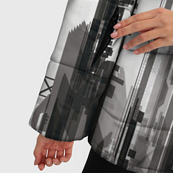 Куртка зимняя женская Cyberpunk 2077 Arasaka, цвет: 3D-светло-серый — фото 2