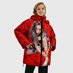 Куртка зимняя женская Billie Eilish Билли Айлиш, цвет: 3D-черный — фото 2