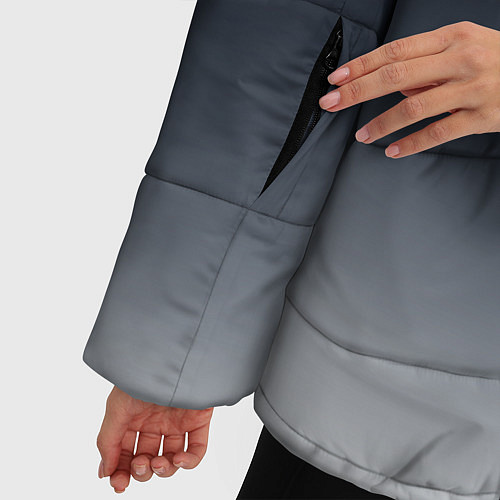 Женская зимняя куртка Градиент / 3D-Светло-серый – фото 5