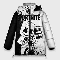 Куртка зимняя женская FORTNITE MARSHMELLO, цвет: 3D-светло-серый