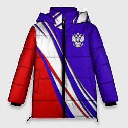 Куртка зимняя женская RUSSIA РОССИЯ, цвет: 3D-красный
