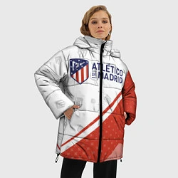 Куртка зимняя женская ATLETICO MADRID Атлетико, цвет: 3D-черный — фото 2