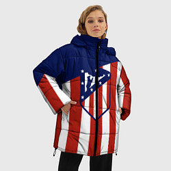 Куртка зимняя женская Atletico Madrid, цвет: 3D-красный — фото 2