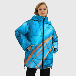 Куртка зимняя женская Краски, цвет: 3D-красный — фото 2